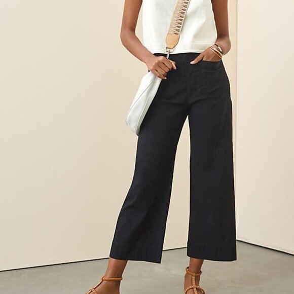 Maeve Black Wide Leg Pants - Picture 1 of 14